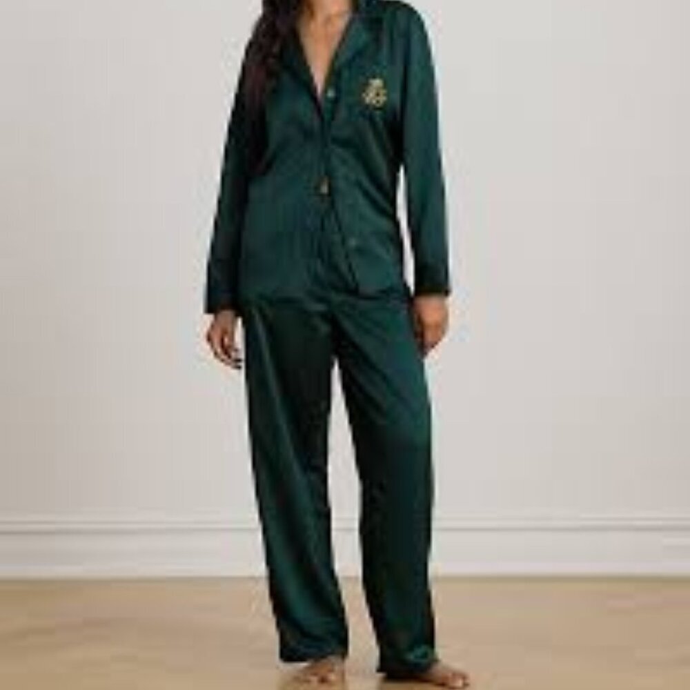 Ralph Lauren Black Label Satin Pajama Set
